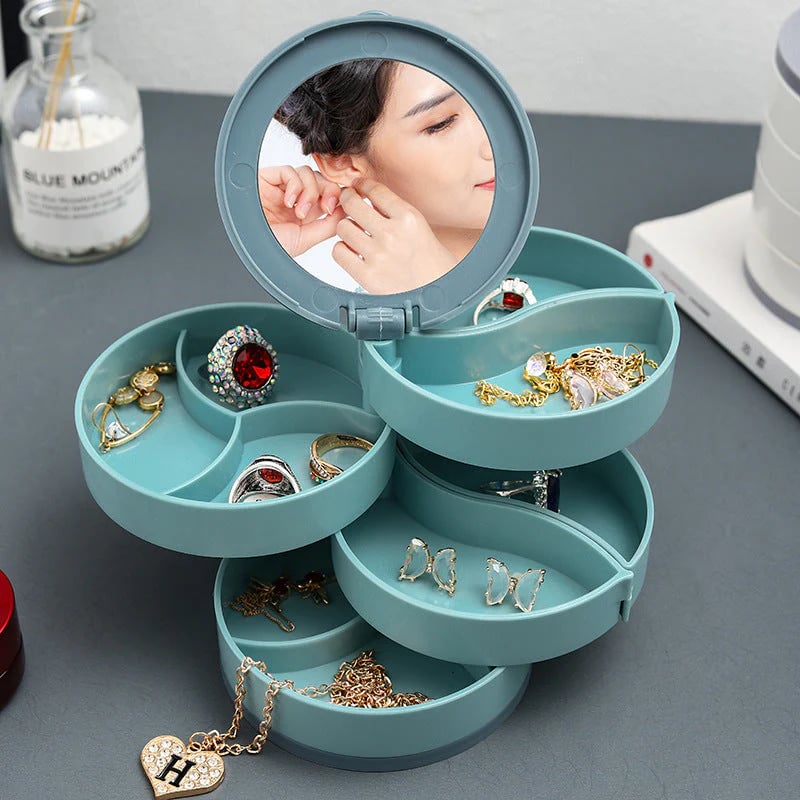 🔥Buy 1 Get 1 Free - 🎁4 Layers Rotatable Jewelry Storage Box