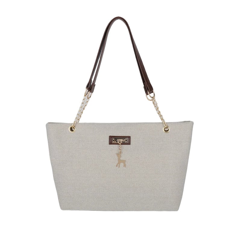Women's Nylon Solid Color Elegant Square Zipper Shoulder Bag Underarm Bag
