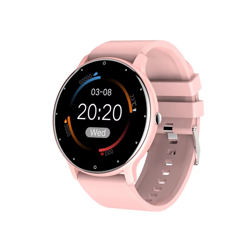 Fitness Tracker Waterproof Smart Watch With ZL02 Round Smart Watch With Heart Rate Monitor Prediction Watch