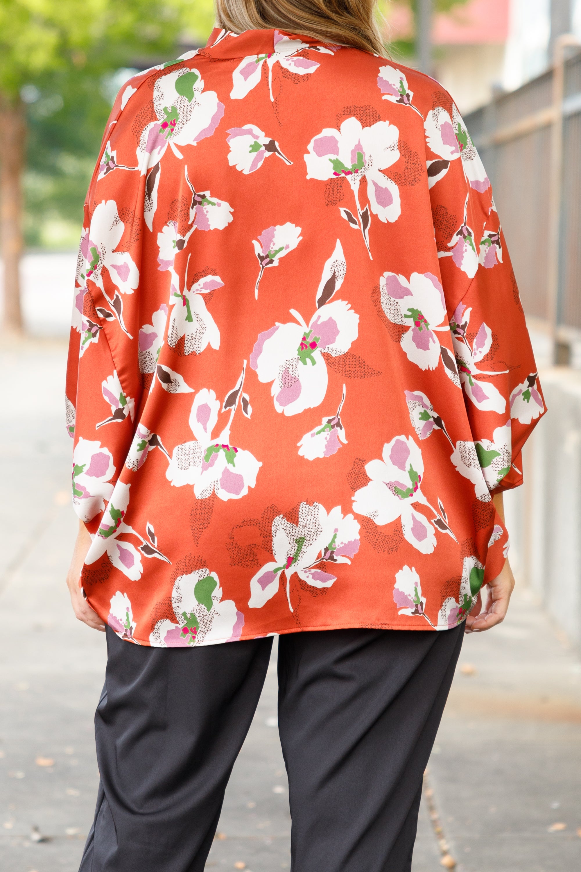 Floral Dreaming Top. Orange