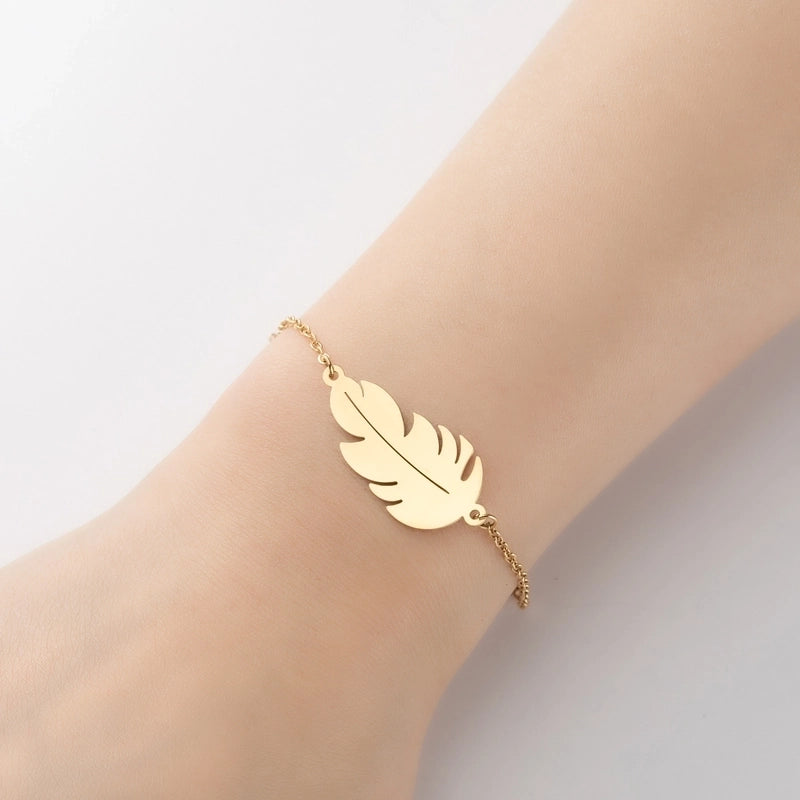Minimalist Geometric Titanium Steel Bracelets Plating No Inlaid Stainless Steel Bracelets