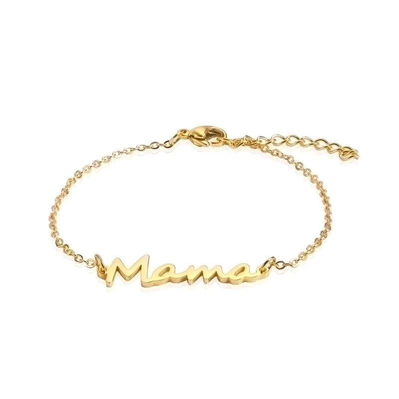 304 Stainless Steel 18K Gold Plated Minimalist Plating Letter Pendant Necklace
