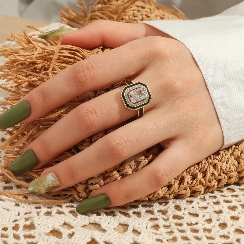 Original Design Luxurious Novelty Copper Gold Plated Gold Plated Copper Gold Plated Rings In Bulk