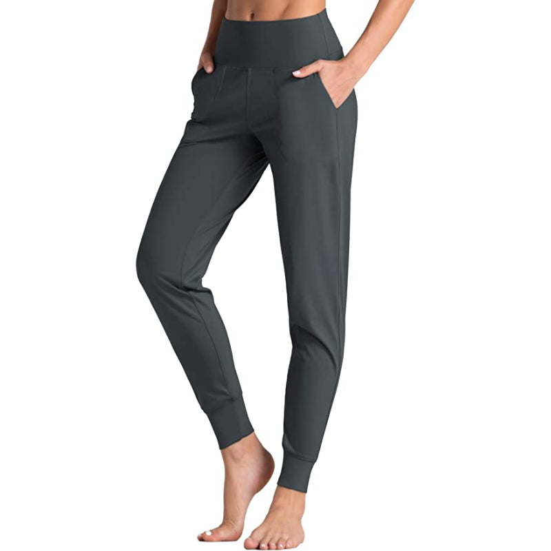 Joggers For Women High Waist Active Sweatpants Lightweight Tapered Lounge Yoga Athletic Pants With Pockets