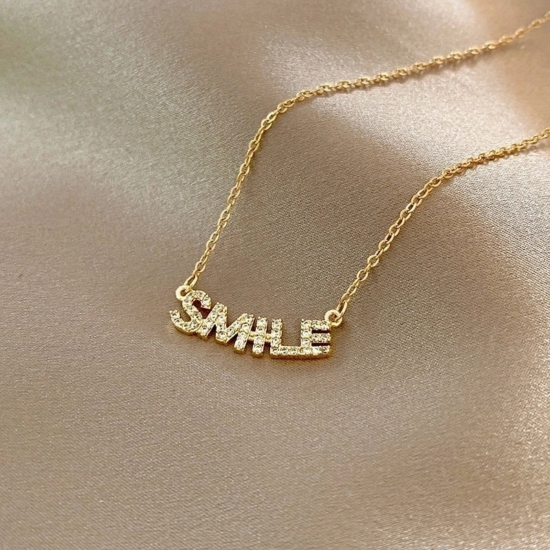 Elegant Minimalist Geometric Titanium Steel Plating Inlay Artificial Pearls Shell Zircon Necklace
