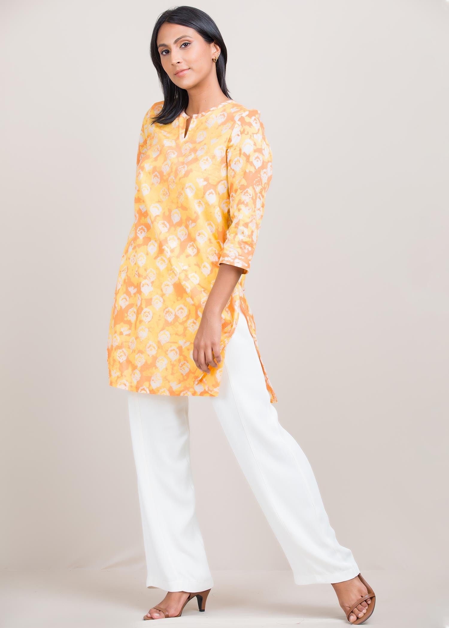 Batik printed kurtha top