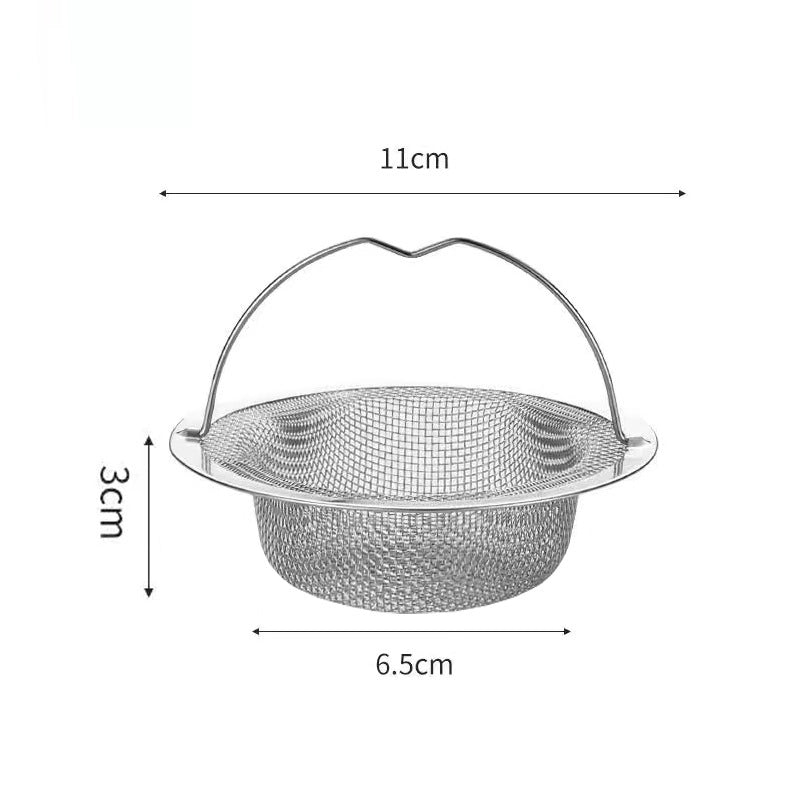 Kitchen Filter Drain Net Sink 304 Stainless Steel Filter Sink Garbage Artifact Sewer Drain Funnel