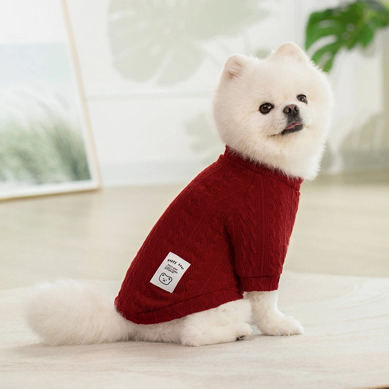 Pet Sweater New For Autumn And Winter Cat And Dog Clothes Cat Dog Wool Sweater