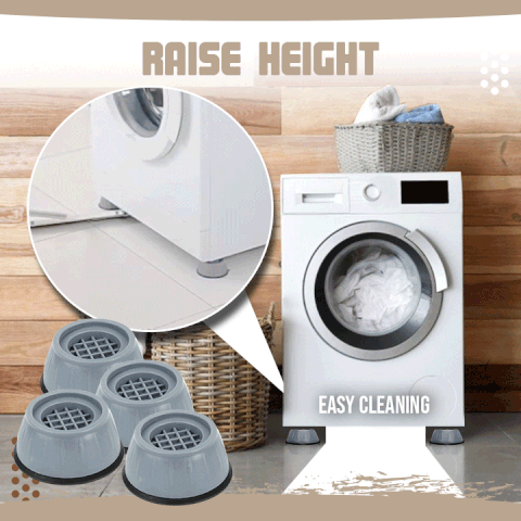Non-Vibration Washing Machine Feet - 4 Pcs/Set