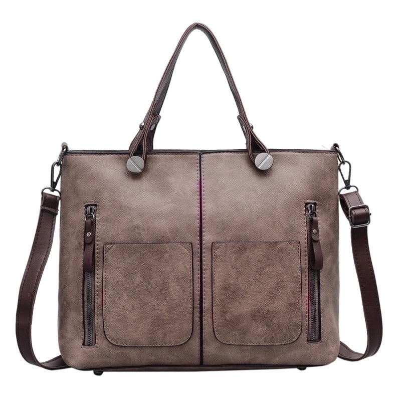 Large Pu Leather Streetwear Tote Bag Handbag