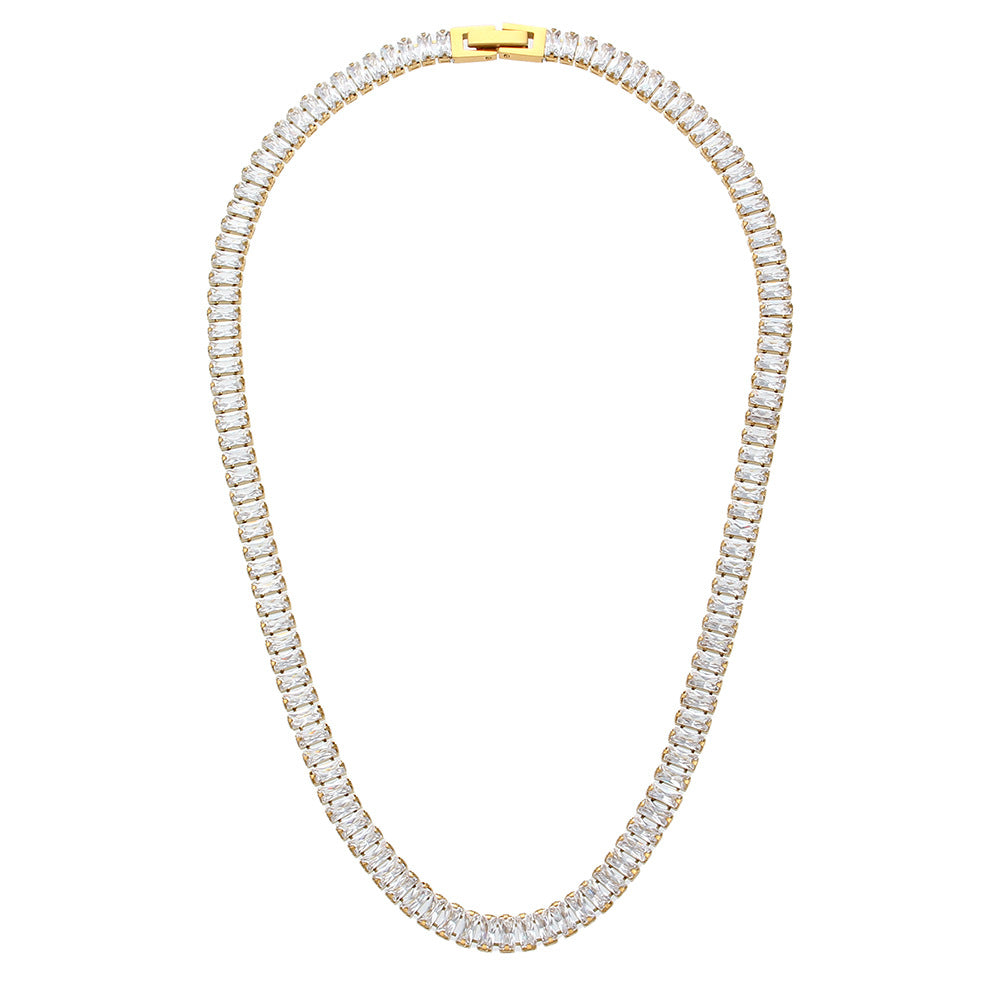 Minimalist Geometric Stainless Steel 18K Gold Plated Necklaces