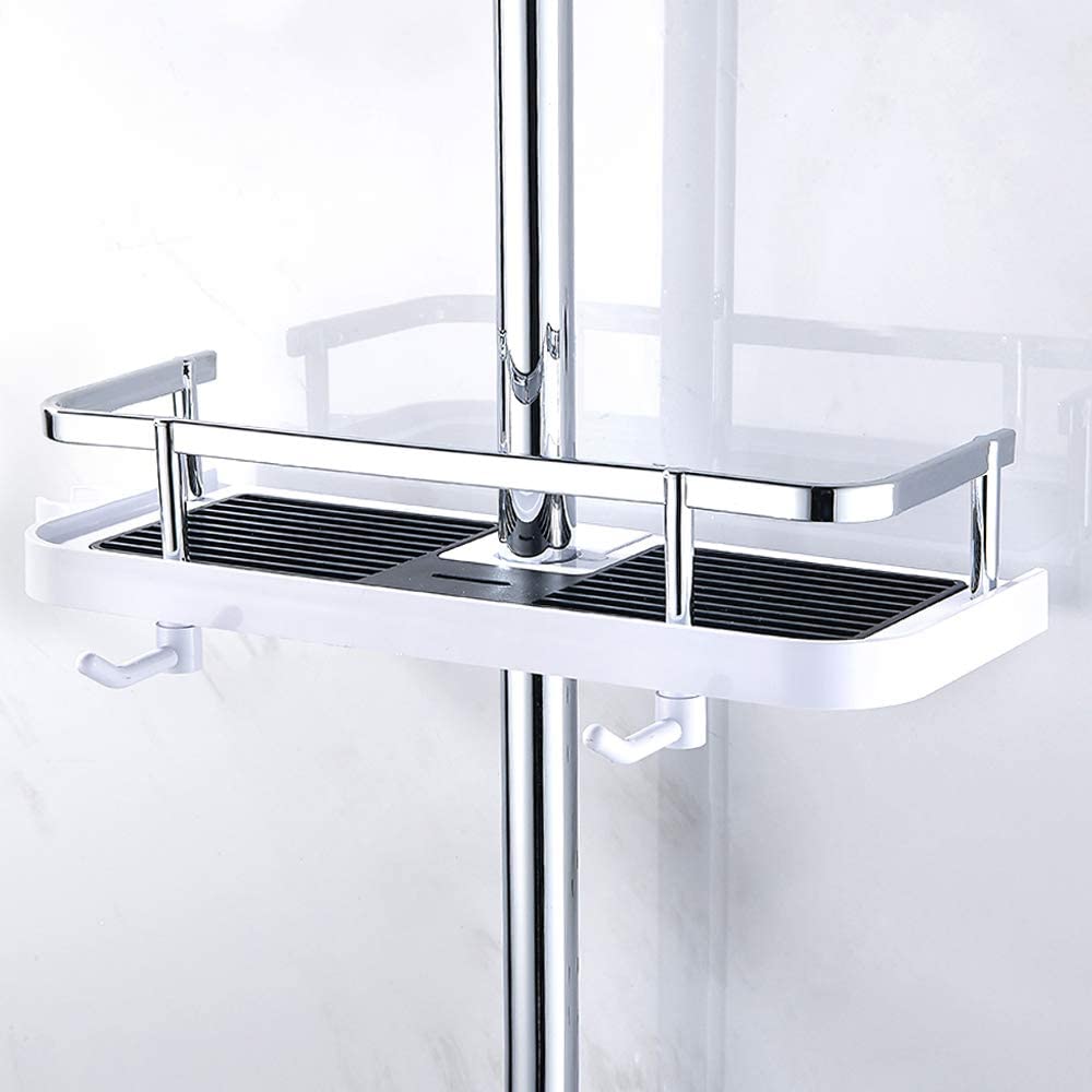 Bathroom Shower Shelf Organizer Rack. Shampoo Holder Shower Pole