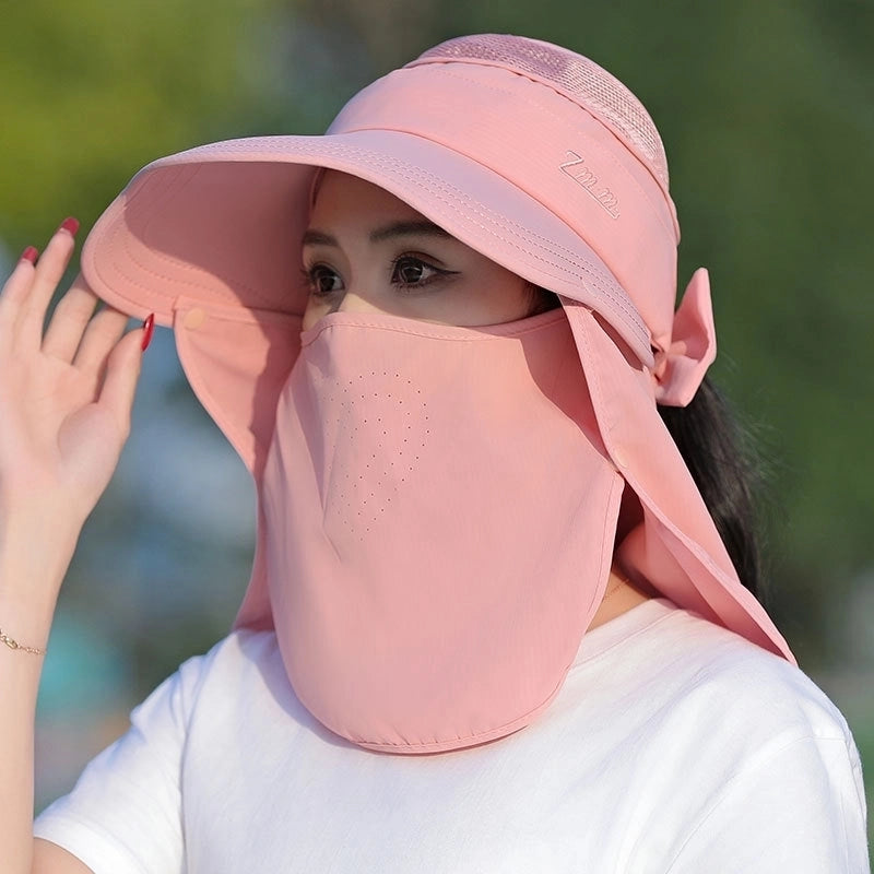 Women's Minimalist Solid Color Big Eaves Sun Hat