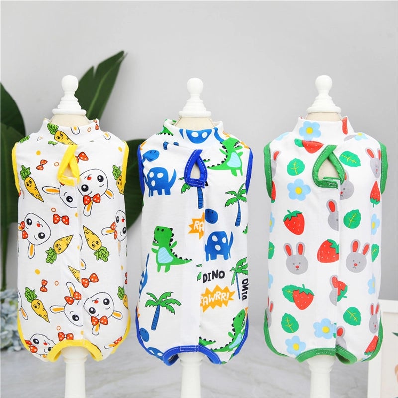 Cute Cotton Cartoon Pet Clothing