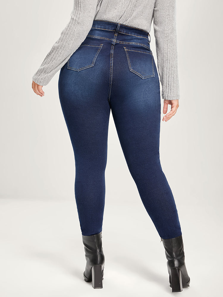 Skinny Extremely Stretchy High Rise Dark Wash Jeans