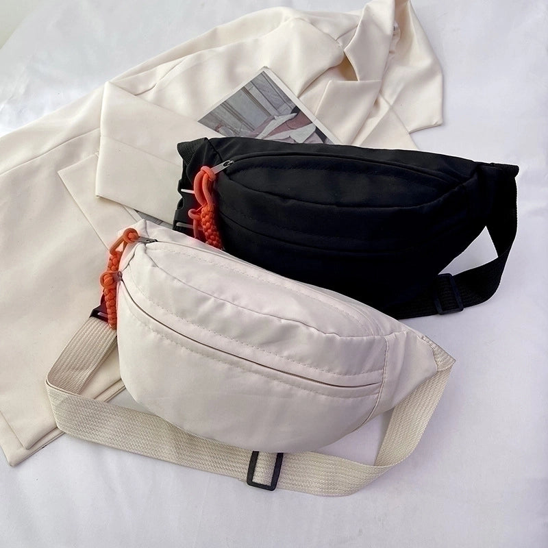 Women's Classic Style Color Block Oxford Cloth Waist Bags