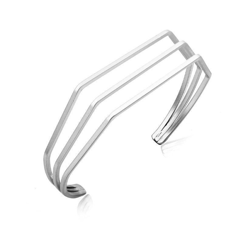 Alloy Gold Plated Silver Plated Fashion Plating Inlay Heart Shape Feather Bow Knot Bangle