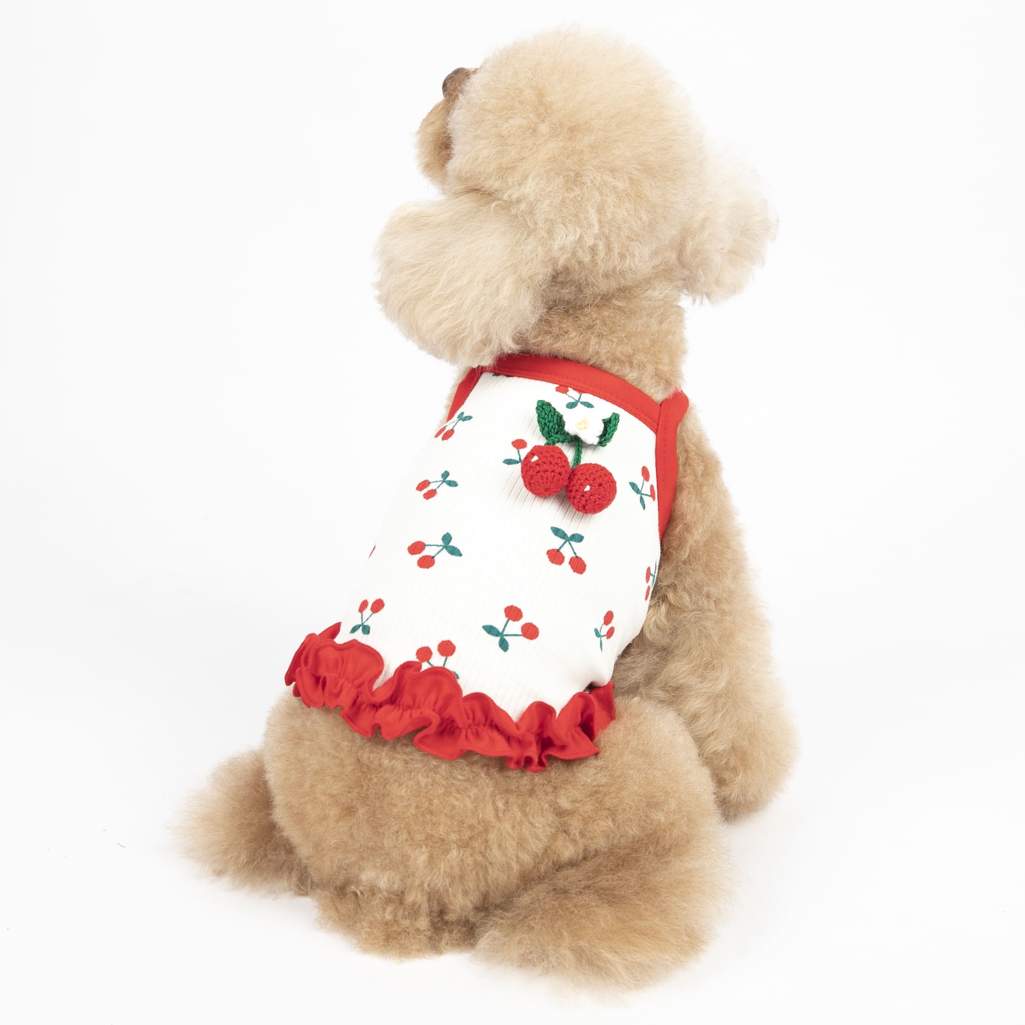 Sweet Cherry Decor Short Dog Cat Vest