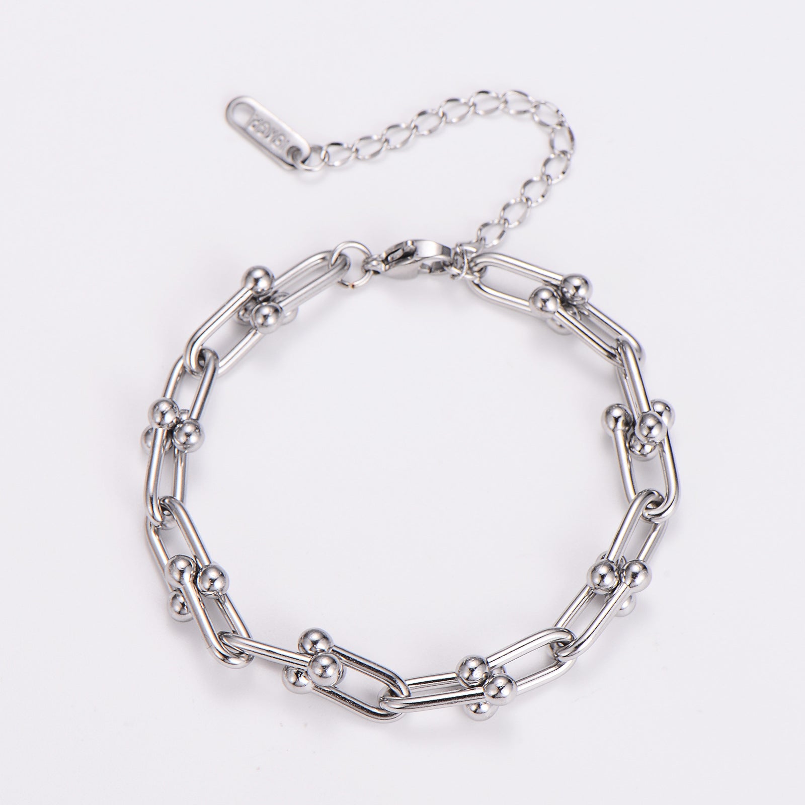 Fashion Women Chain Geometric Stainless Steel Electroplating Bracelets