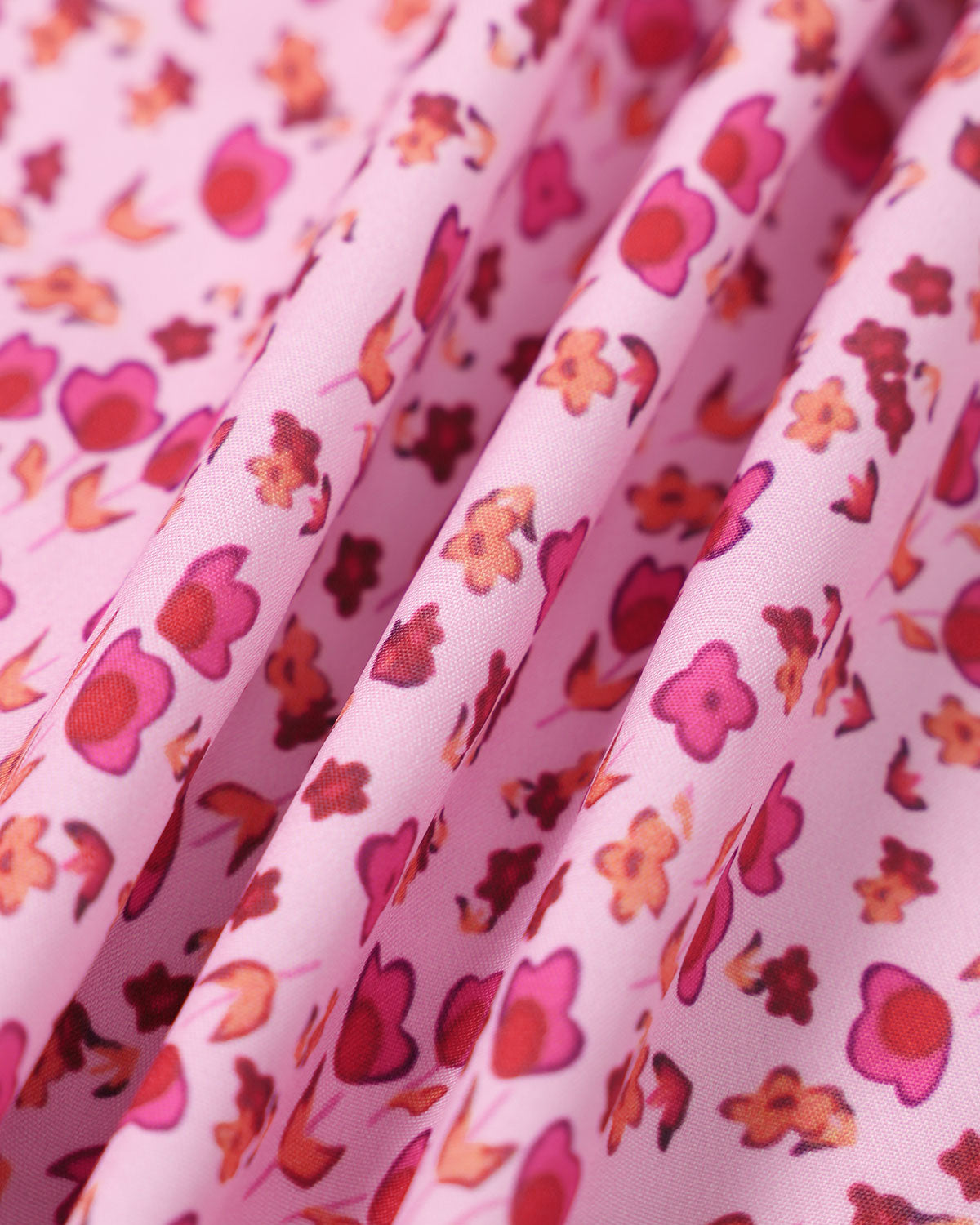 The Pink Square Neck Puff Sleeve Floral Mini Dress