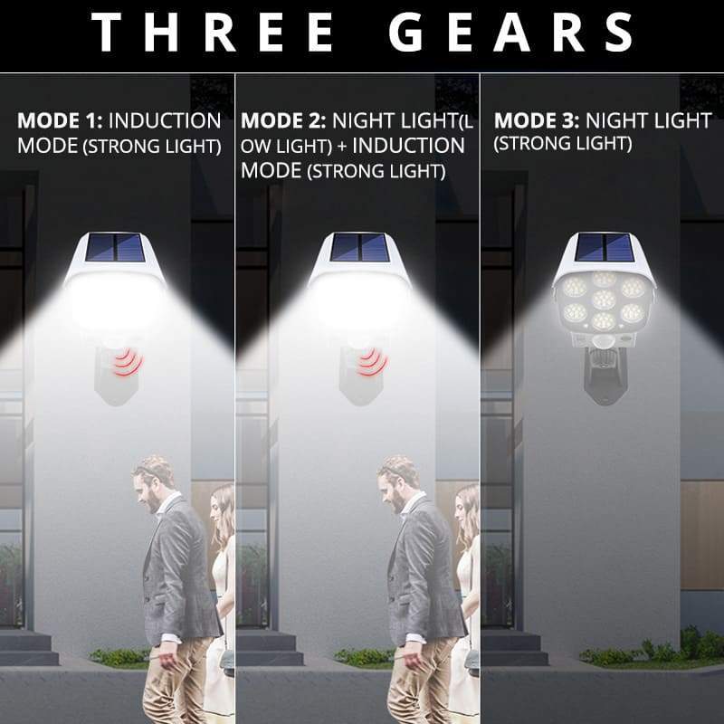 🎁2024 New Year Hot Sale🎁Outdoor Solar Light with Motion Sensor| 2400mah | 77 LED
