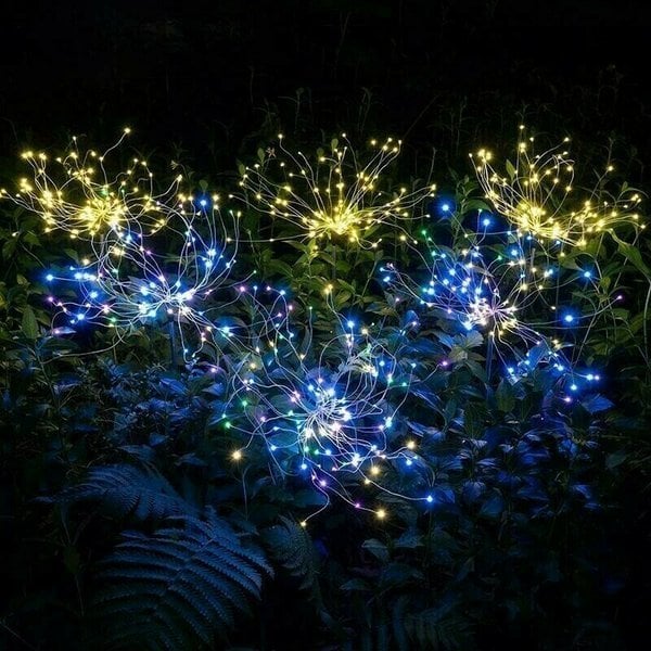 【 49% OFF Sale Ends In Today】- Waterproof  Solar Garden  Fireworks Lamp