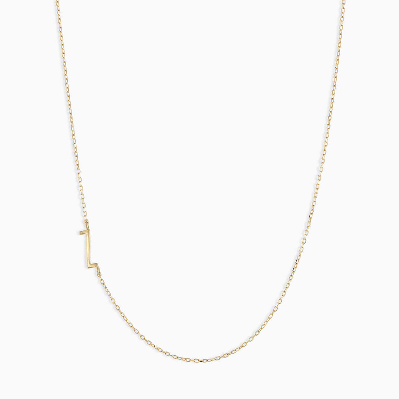 Minimalist Letter Geometric Titanium Steel Electroplating Necklaces