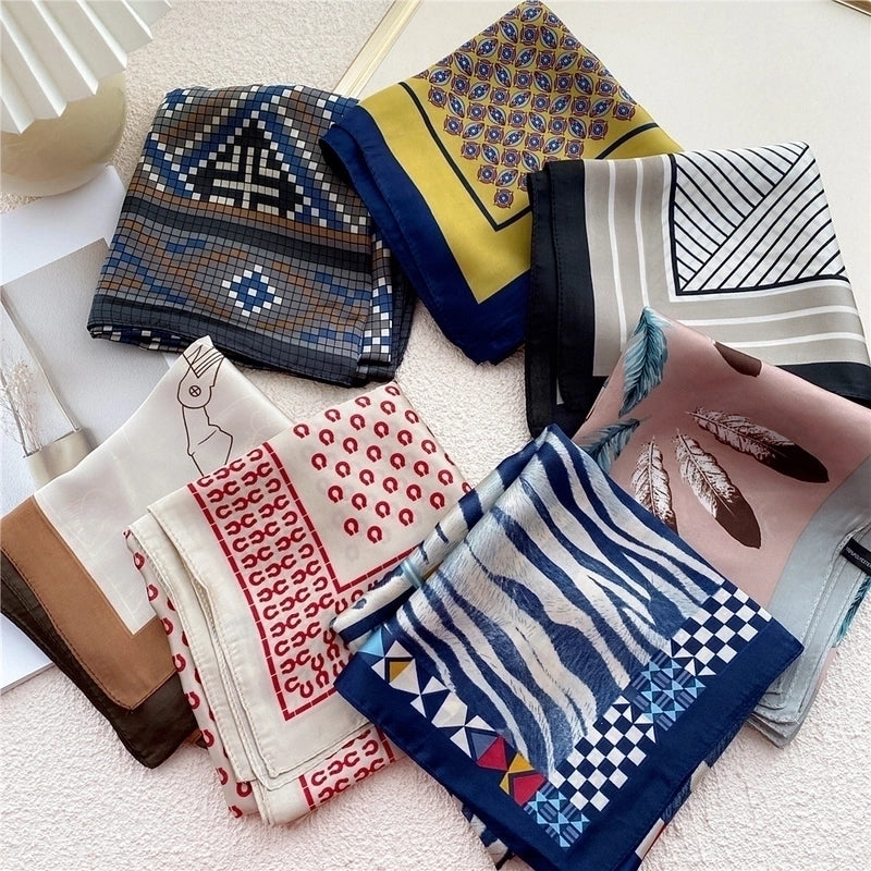 70 Small Square Scarf Silk Scarf Autumn And Winter Gauze Scarf