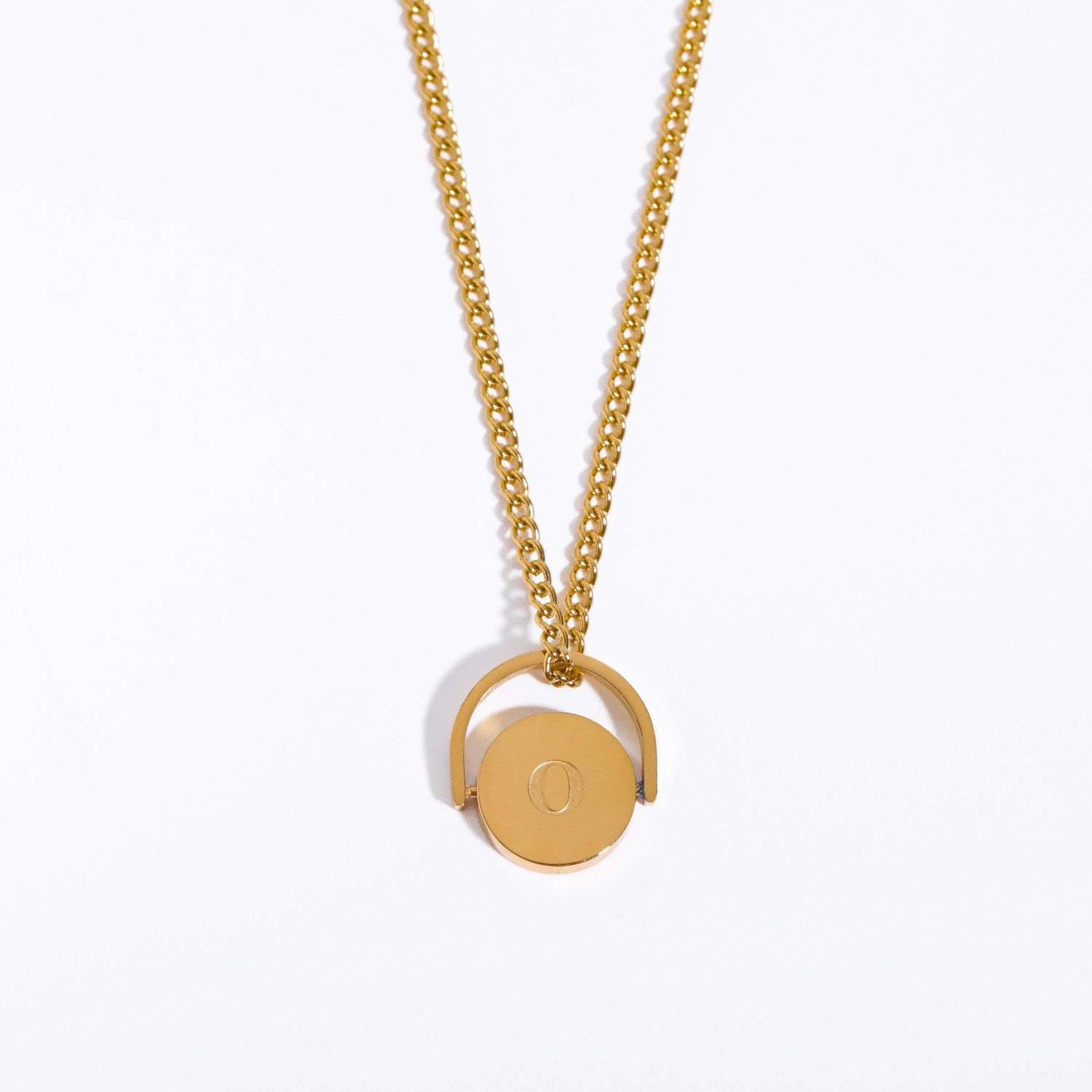 Letter Text Number Titanium Steel Oil Dripping Necklaces
