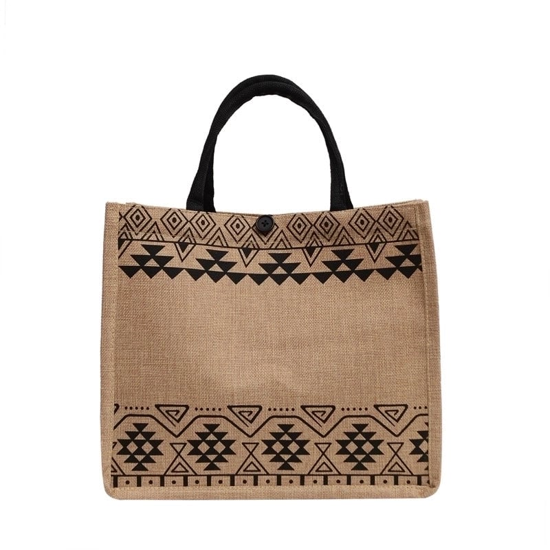 Women's Medium Fabric Geometric Basic Classic Style Weave Square Buckle Handbag