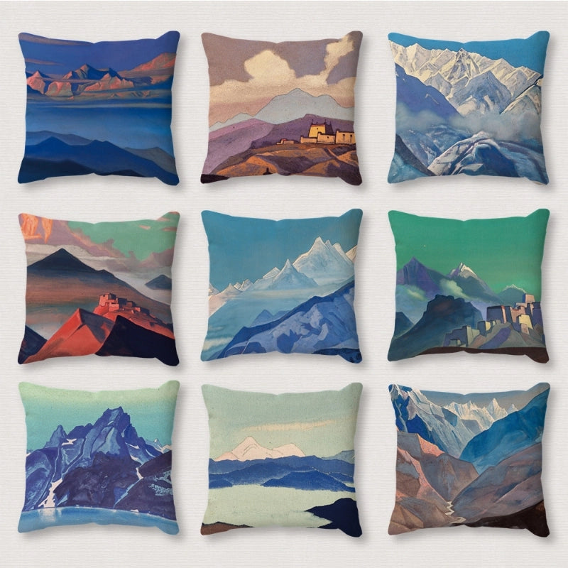 Minimalist Landscape Linen Pillow Cases Couch & Sofa Decor