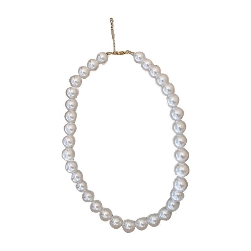 Round Pearl Plating Women's Necklace