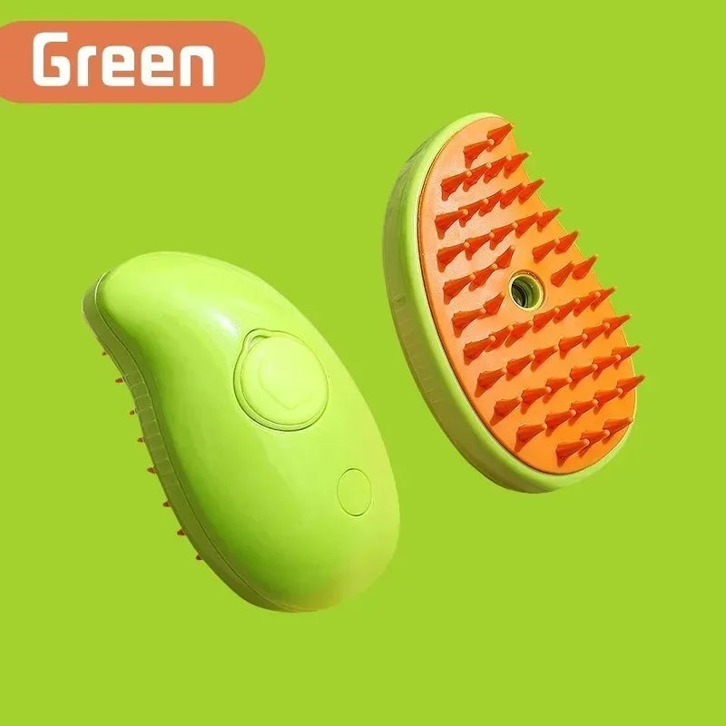 Pet Steamy Brush Pro - 3-in-1 Grooming. Massage & Steam Cleaning Tool
