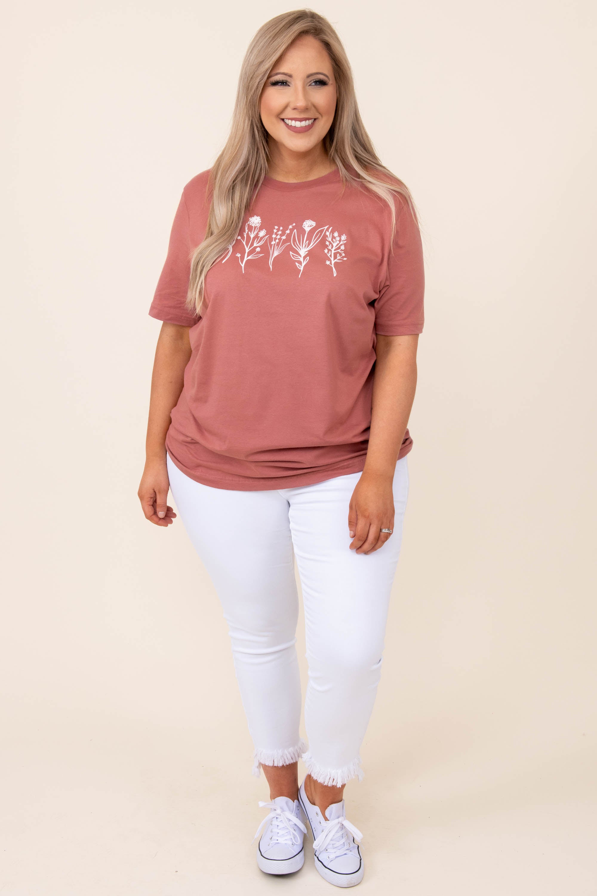 Ever Bloom Tee. Mauve