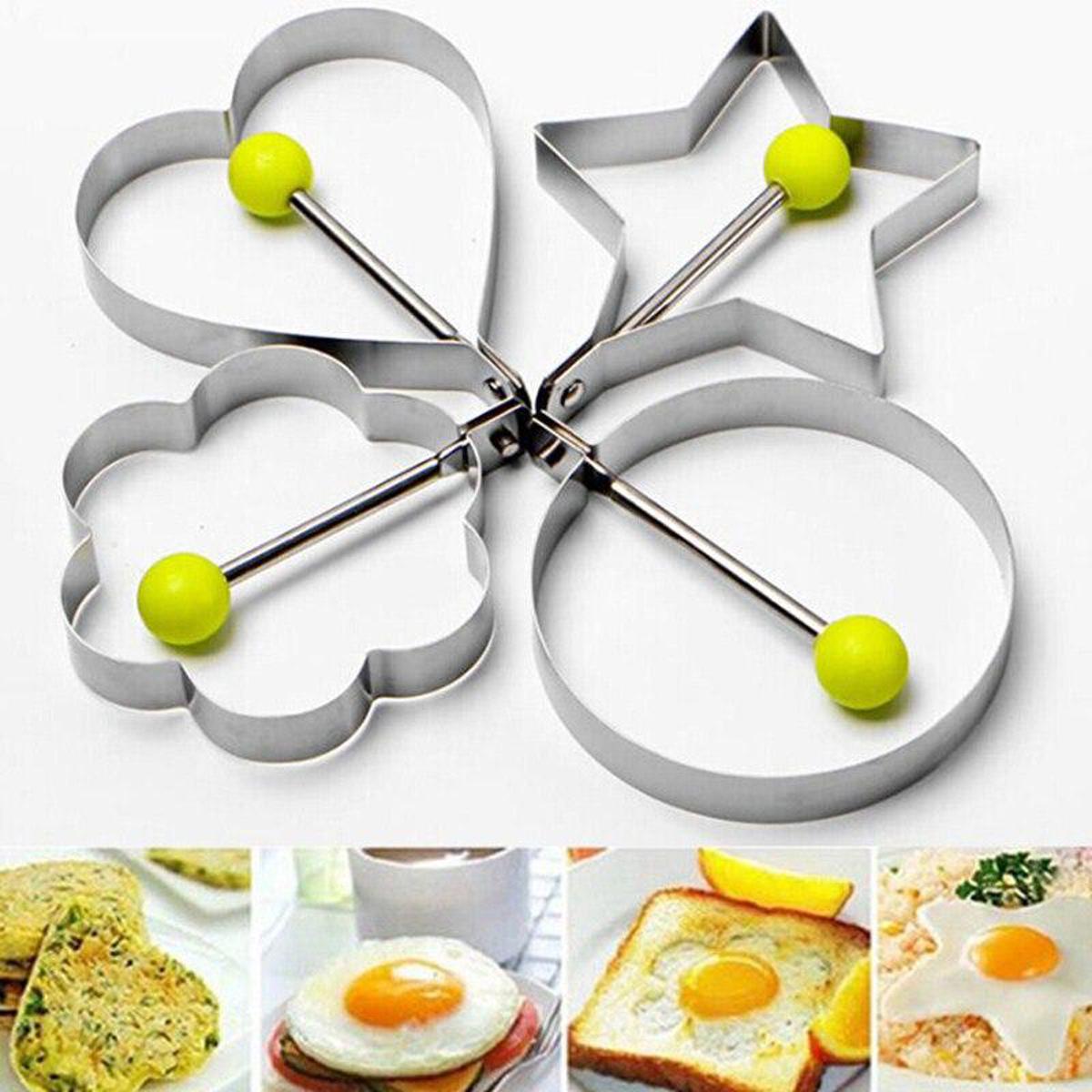 Egg Molds Stainless Steel 4 Pcs Set For Kitchen