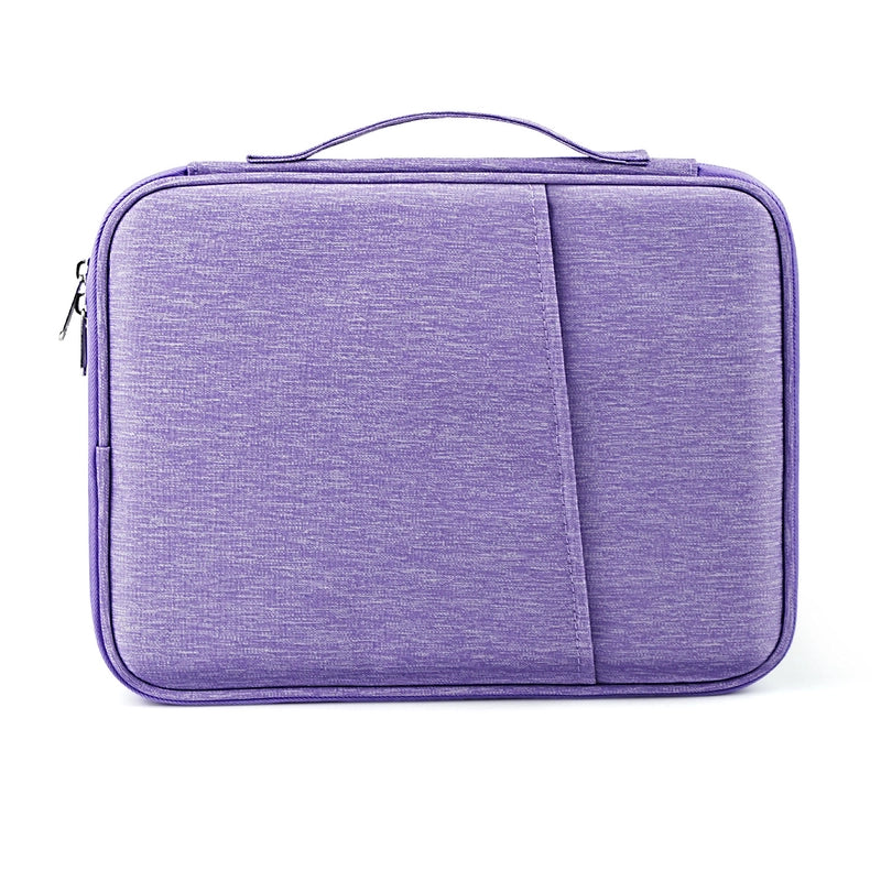 Unisex Nylon Solid Color Basic Classic Style Square Zipper Laptop Bag