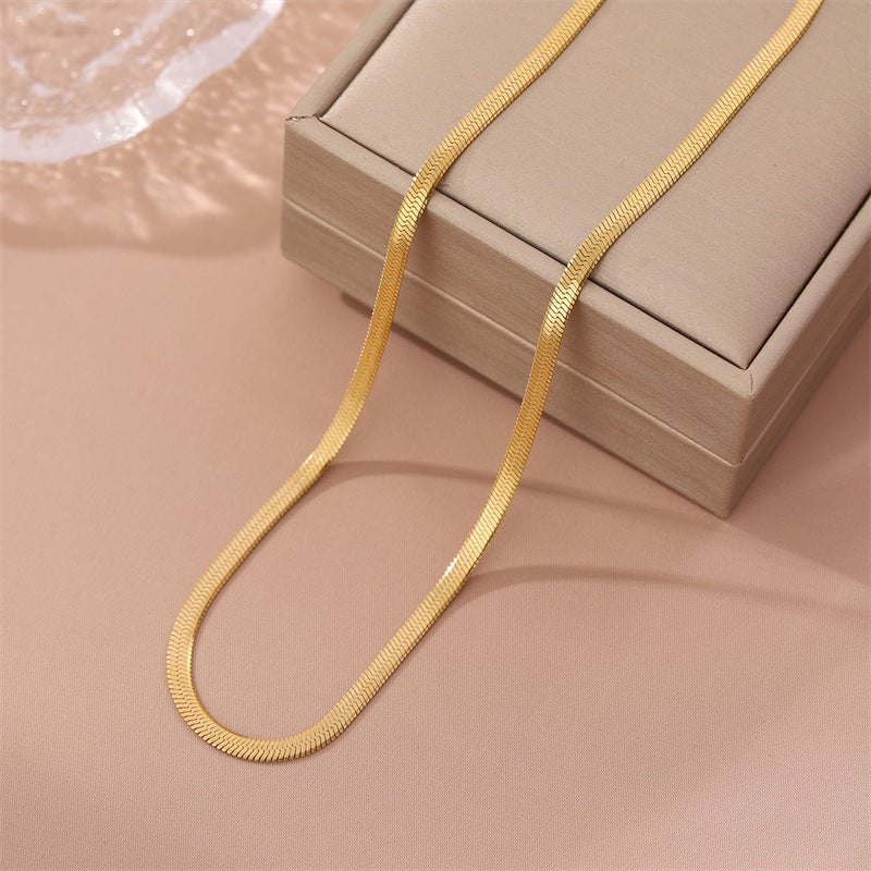 Minimalist Stainless Steel Electroplating Necklaces