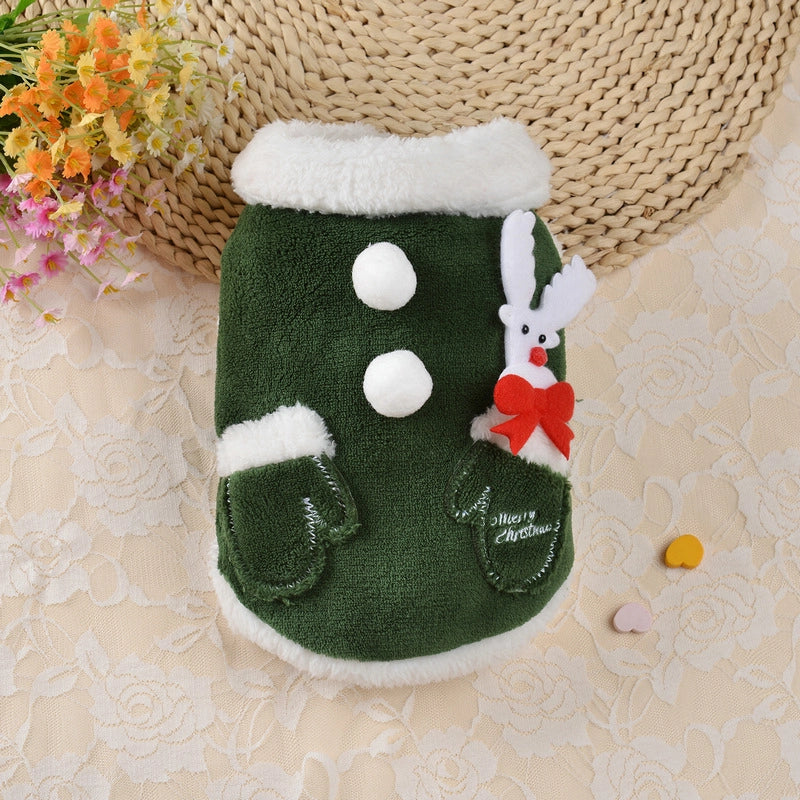 Pet Clothes Winter Clothes Festive Clothes Halloween Christmas Dog Clothes Elk Christmas Clothes Pet Clothing