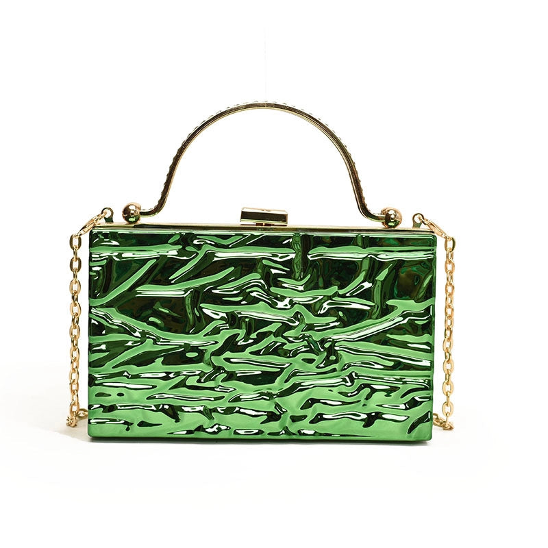 Women's Medium Arylic Solid Color Streetwear Square Lock Clasp Shoulder Bag Crossbody Bag