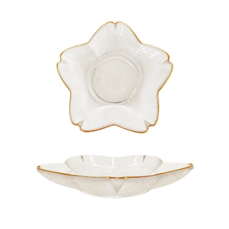 Casual Solid Color Glass Plate Tableware 1 Piece