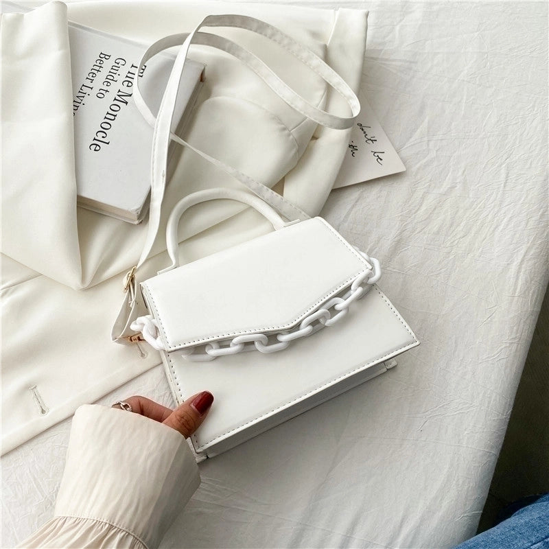 Small Pu Leather Streetwear Square Bag