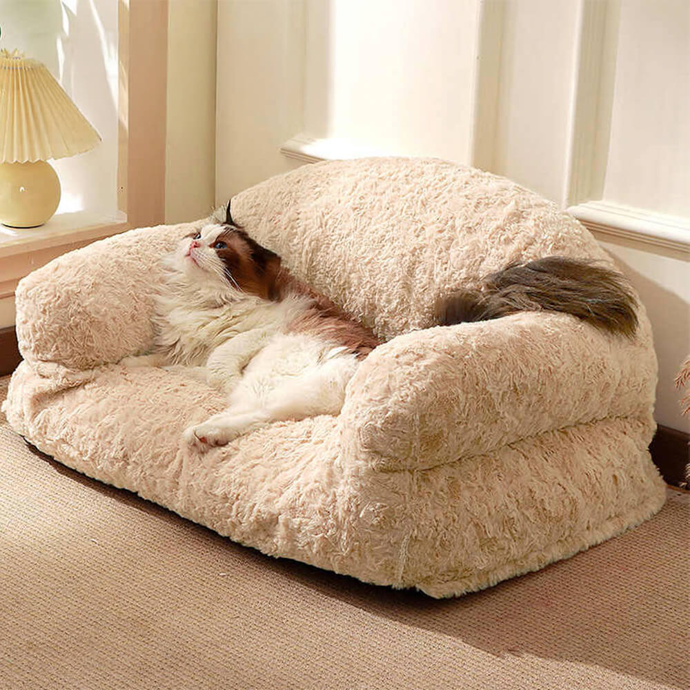 Cozy Full Support Warm Removable Washable Dog & Cat Sofa Bed