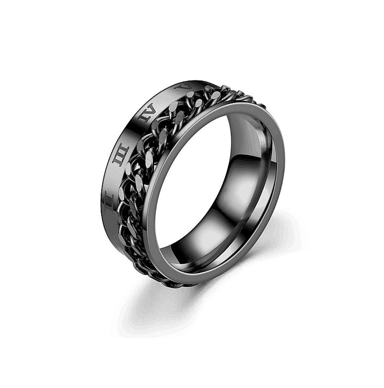 Fashion Titanium Steel No Inlaid Carving