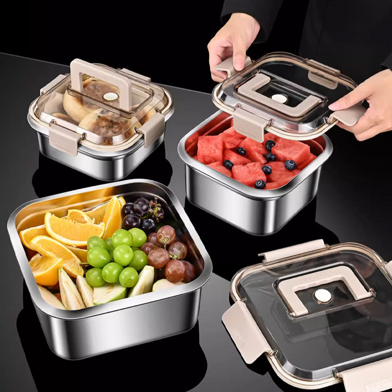 304 Stainless Steel Food Storage Containers with Lids