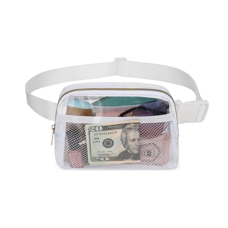 Unisex Basic Classic Style Solid Color Nylon Waist Bags