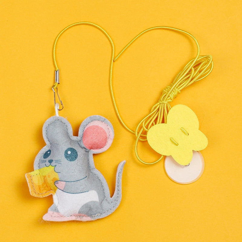 Cat Toy Hanging Door Pet Cat Felt Toy Retractable Catnip Hanging Cat Toy