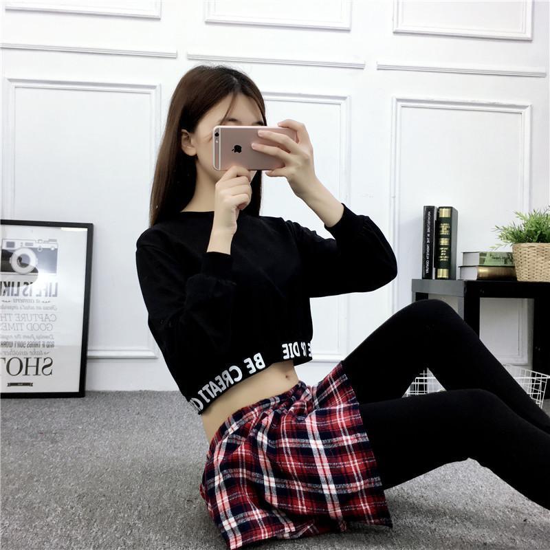 Be Creative Or Die Crop Top Sweater