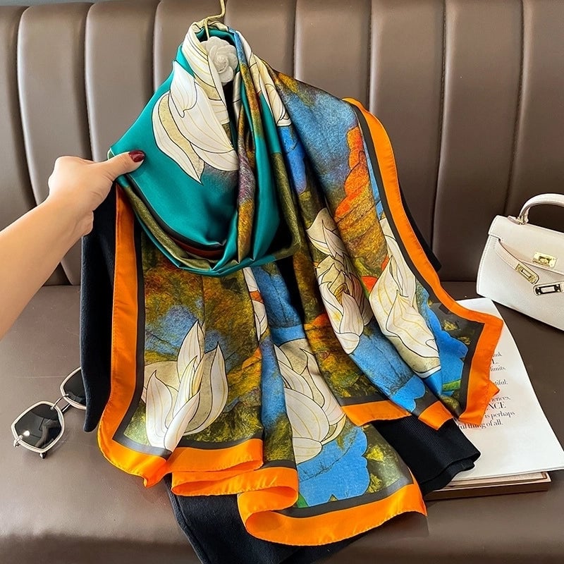 Fashion Silk Scarf (707 Main Color) Nhcj0164-707 Main Color