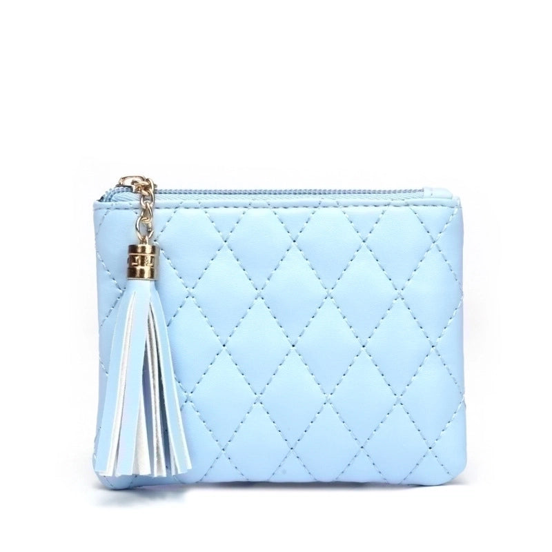 Women's Solid Color Pu Leather Zipper Coin Purses