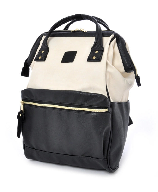 Women's Large Pu Leather Solid Color Streetwear Square Zipper Fashion Backpack